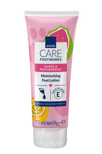 Avon Footworks Guava & Passionfruit Moisturising Foot Lotion 75ml