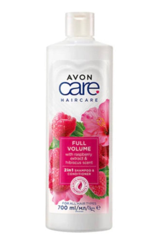 Avon Care Full Volume with Raspberry Extract & Hibiscus Scent 2 in 1 Shampoo & Conditioner 700ml