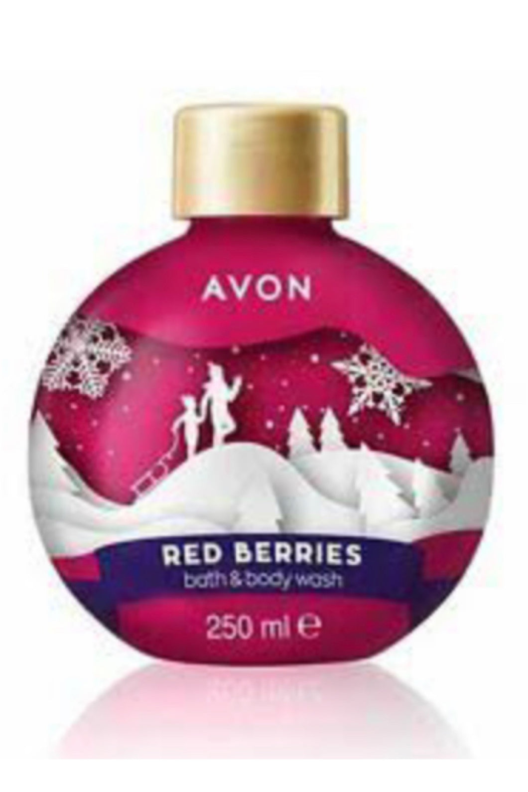Red Berries Bubble Bath and Body Wash Bauble 250ml