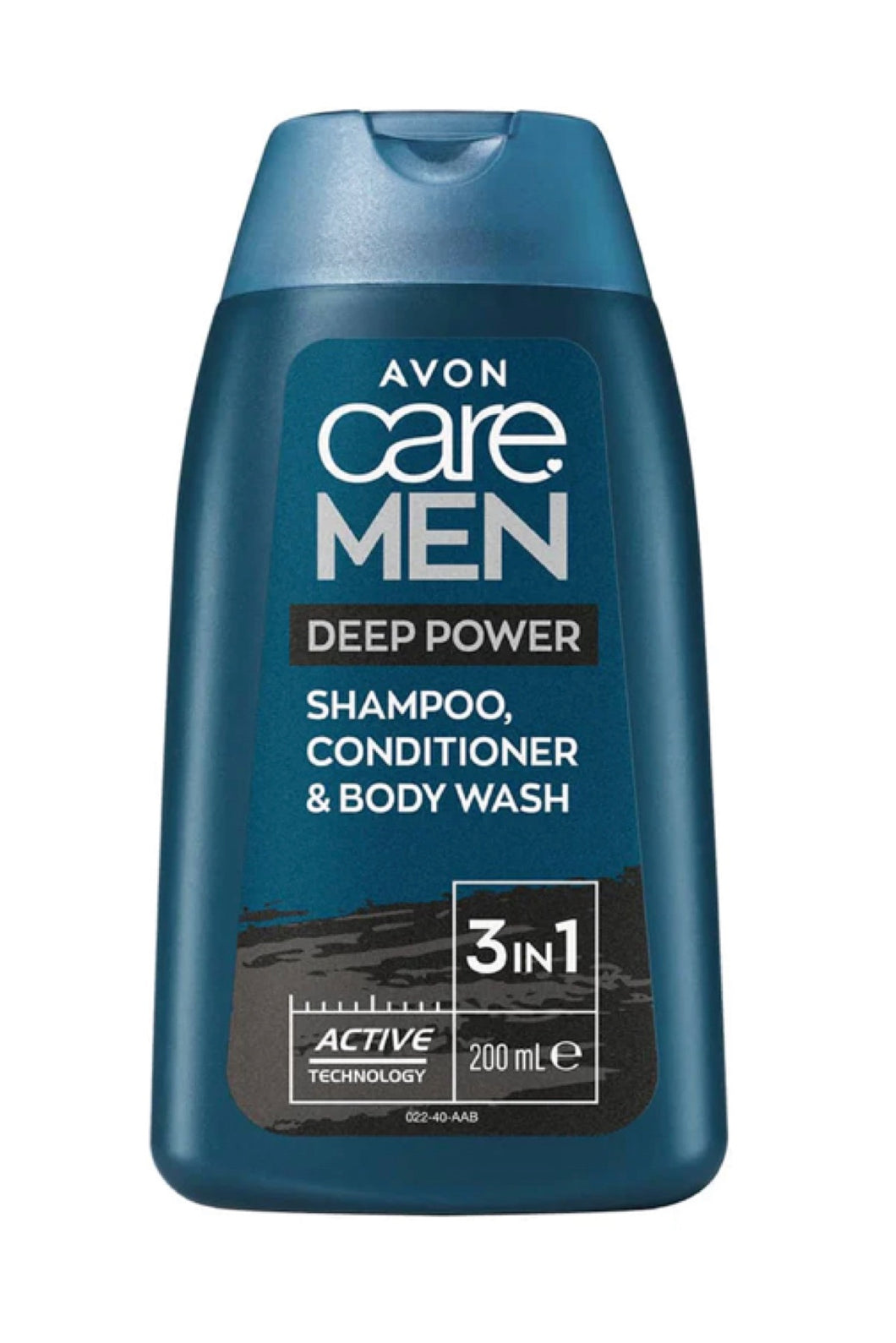 Avon Care Men Deep Power Charcoal 3in1 Shampoo, Conditioner & Body Wash 200ml