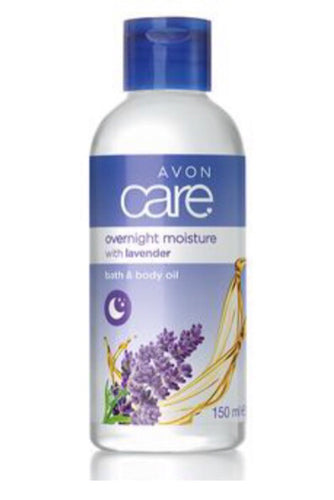 Avon Care Overnight Moisture with Lavender Bath and Body Oil 150ml