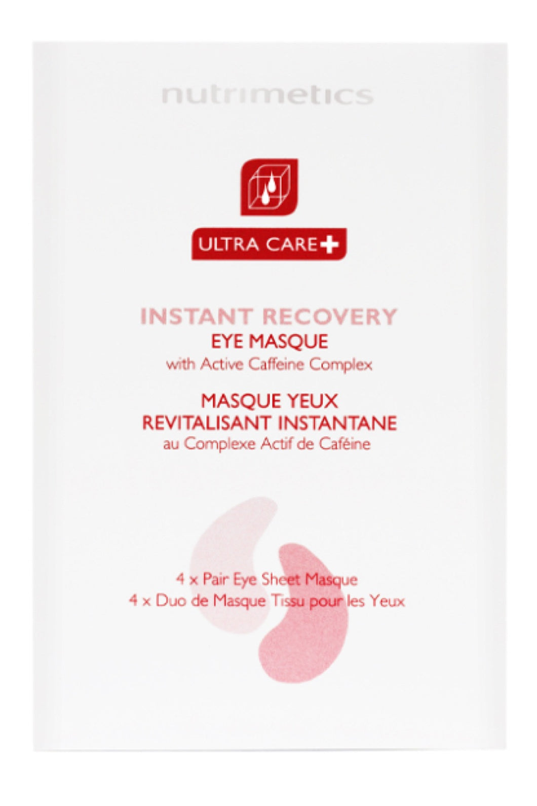 Ultra Care+ Instant Recovery Eye Masque 4 x pair eye sheet masques