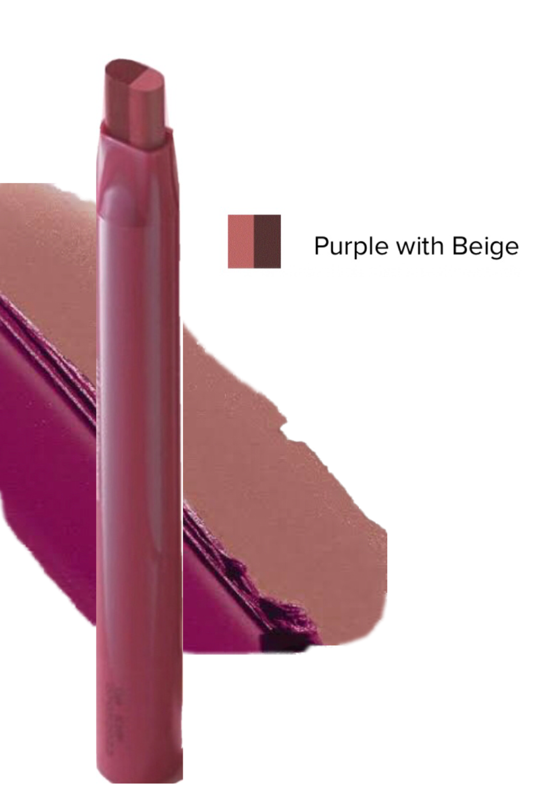 Avon Face Shop Flat Two-Tone Lipstick Purple with Beige