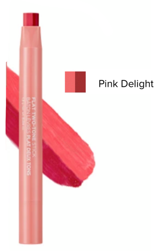 Avon Face Shop Flat Two-Tone Lipstick Pink Delight