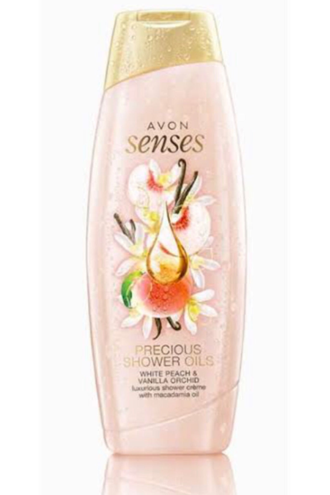 Avon Senses Precious Oils White Peach & Vanilla Orchid Shower Crème 500ml