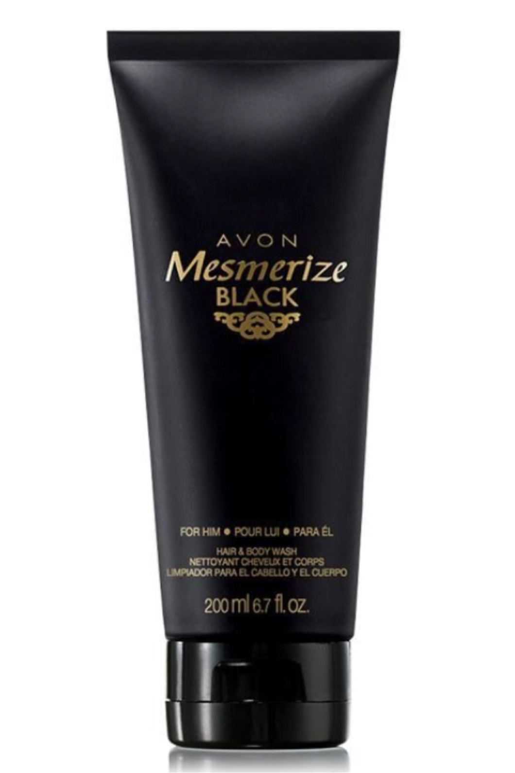 Mesmerise Black Hair and Body Wash 200ml