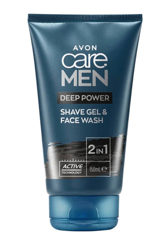 Avon Care Men Deep Power Shave Gel & Face Wash 150ml