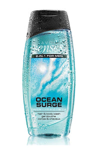Avon Senses 2 in 1 for Men Ocean Surge Peppermint & Marine Hair & Body Wash  500ml