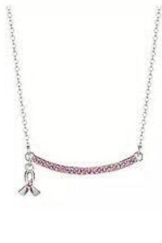 Avon Pink Hope Ribbon Necklace